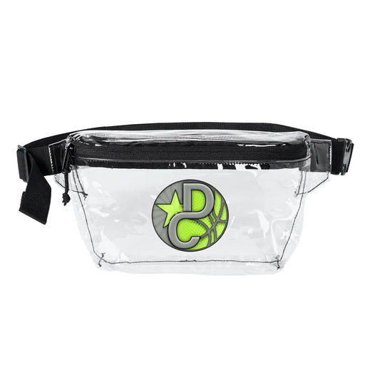 Clear Fanny Pack DC Logo — Stadium-Friendly Transparent Waist Bag
